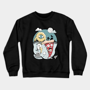 Spooky night pizza Crewneck Sweatshirt